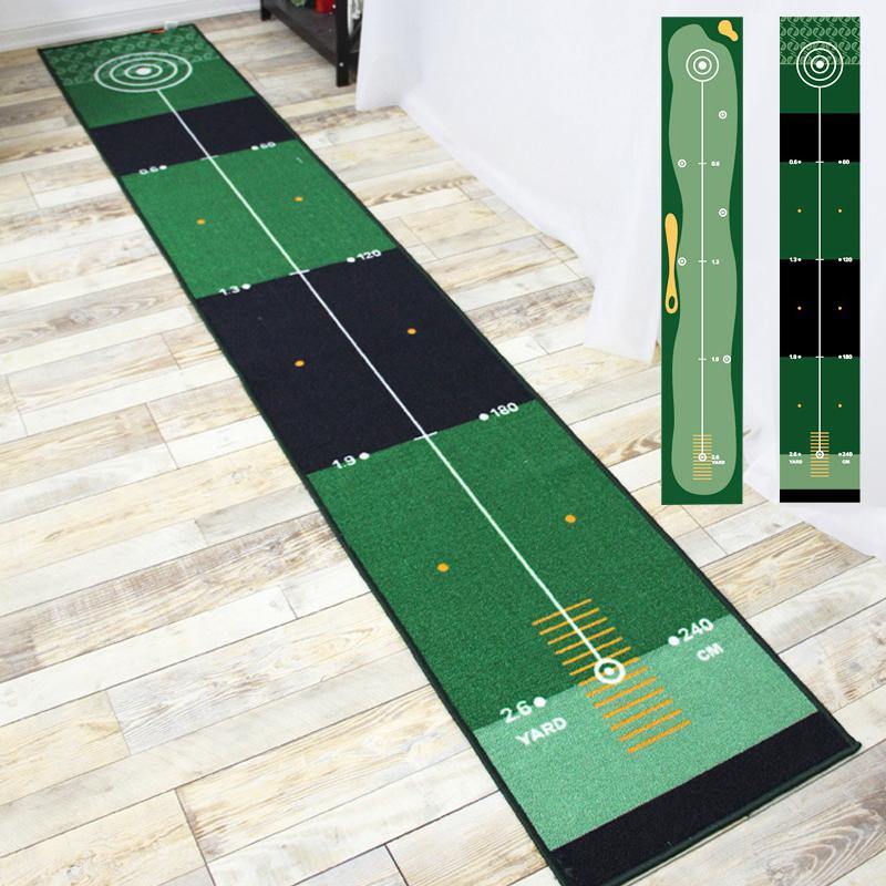 50*300cm Indoor/Outdoor Golf Practice Putting Mat Golf Putting Trainer Anti-Slip Golf Putting Mat - MRSLM