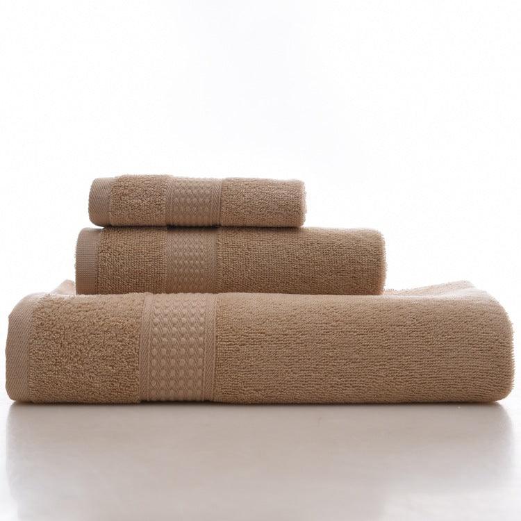 KC LN-01 Bath Pure Towels Long Stapled Cotton Beach Spa Thicken Super Absorbent Towel Sets - MRSLM