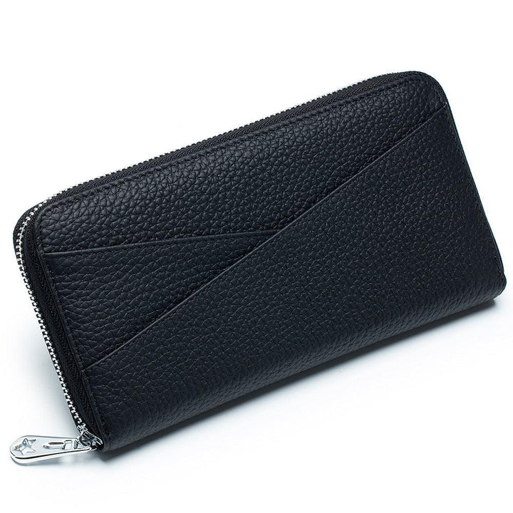 First Layer Leather Organ Card Holder Fashionable Hand - MRSLM