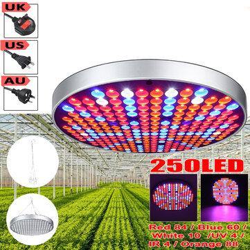 Full Spectrum 250LED Grow Light UV Growing Lamp for Indoor Vegetable Flower Hydroponic AC85-265V - MRSLM