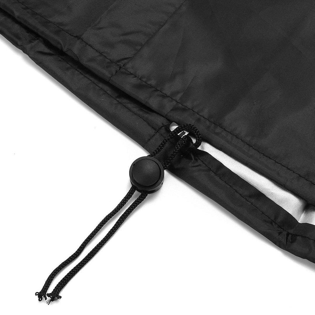 Waterproof Portable BBQ Cart Full Length Cover Black for Barbeque - MRSLM