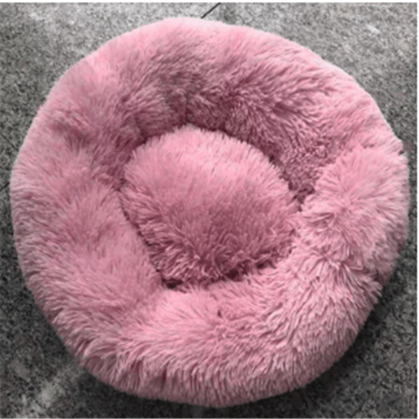 Round Long Hairy Autumn And Winter Nest Pad Cat Mattress - MRSLM