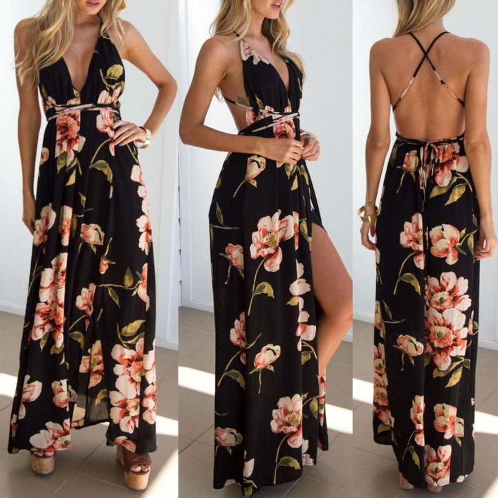 Backless Long Summer Dress