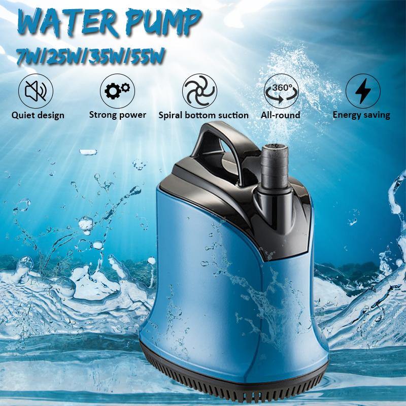 Low Noise 220V 55/45/25/7W 4500-560L/H Fish Tank Pond Aquarium Water Pump Submersible Water Fountain Pump Submersible Fountain Circulation Water Pump - MRSLM