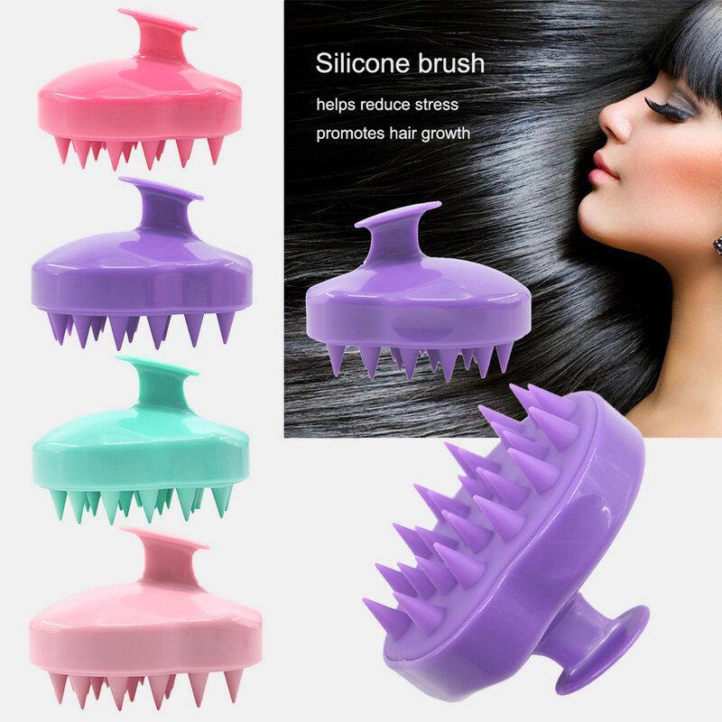 Hair Scalp Massager Shampoo Brush Head Scalp Massage Brush Remove Dandruff Promote Hair Growth Shampoo Brush - MRSLM