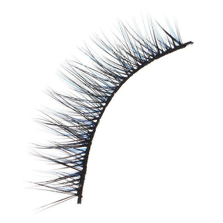 3D False Eyelashes Set Blue False lashes Makeup Natural Eyelashes Extension for Party - MRSLM