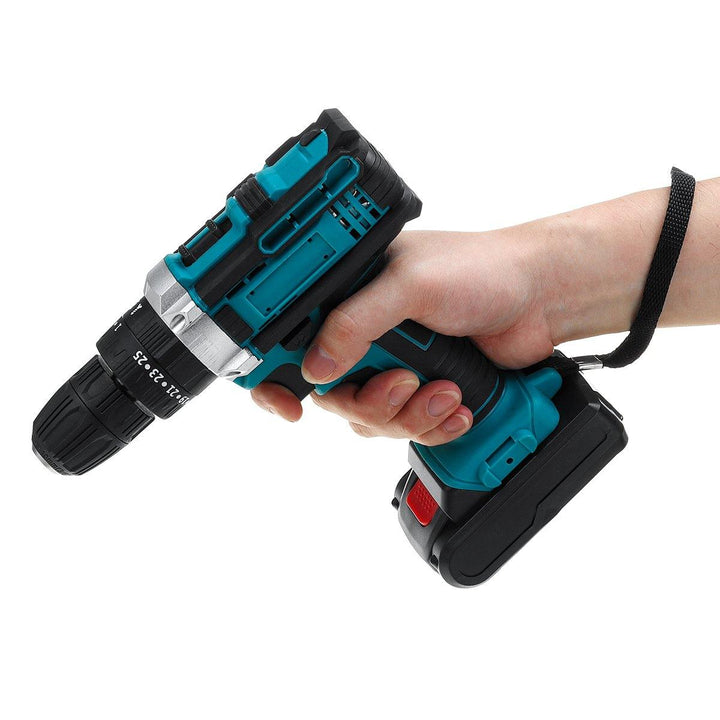 48V Electric Drill Driver Power Drills W/ 1 Or 2 Battery LED Light 18 + 2 Speed Forward/Reverse switch - MRSLM