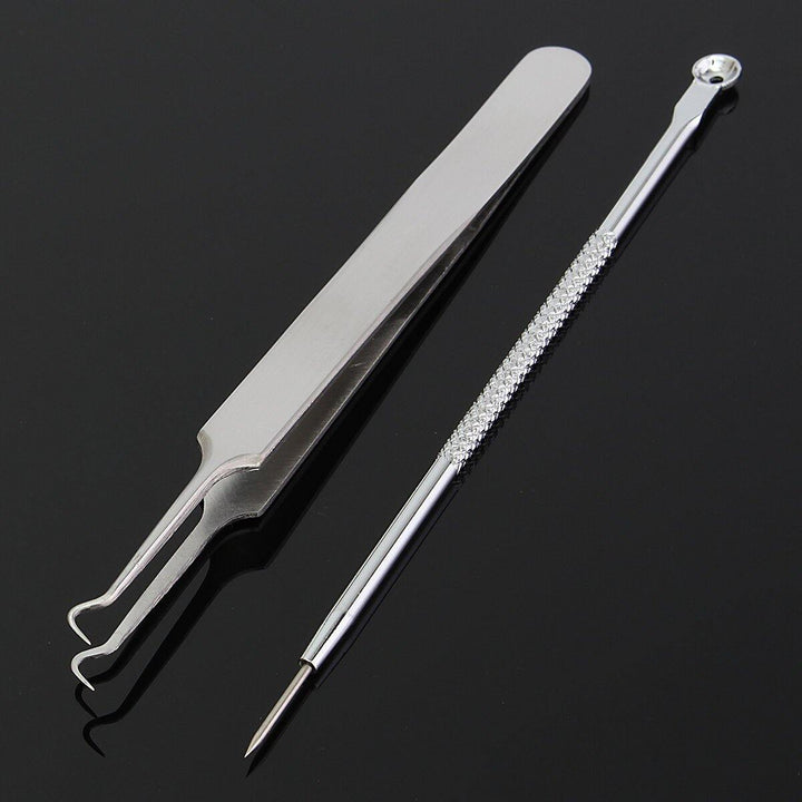 7 Set to Choose Stainless Silver Blackhead Extractor Remover Facial Care Tool Blemish Acne Pimple - MRSLM