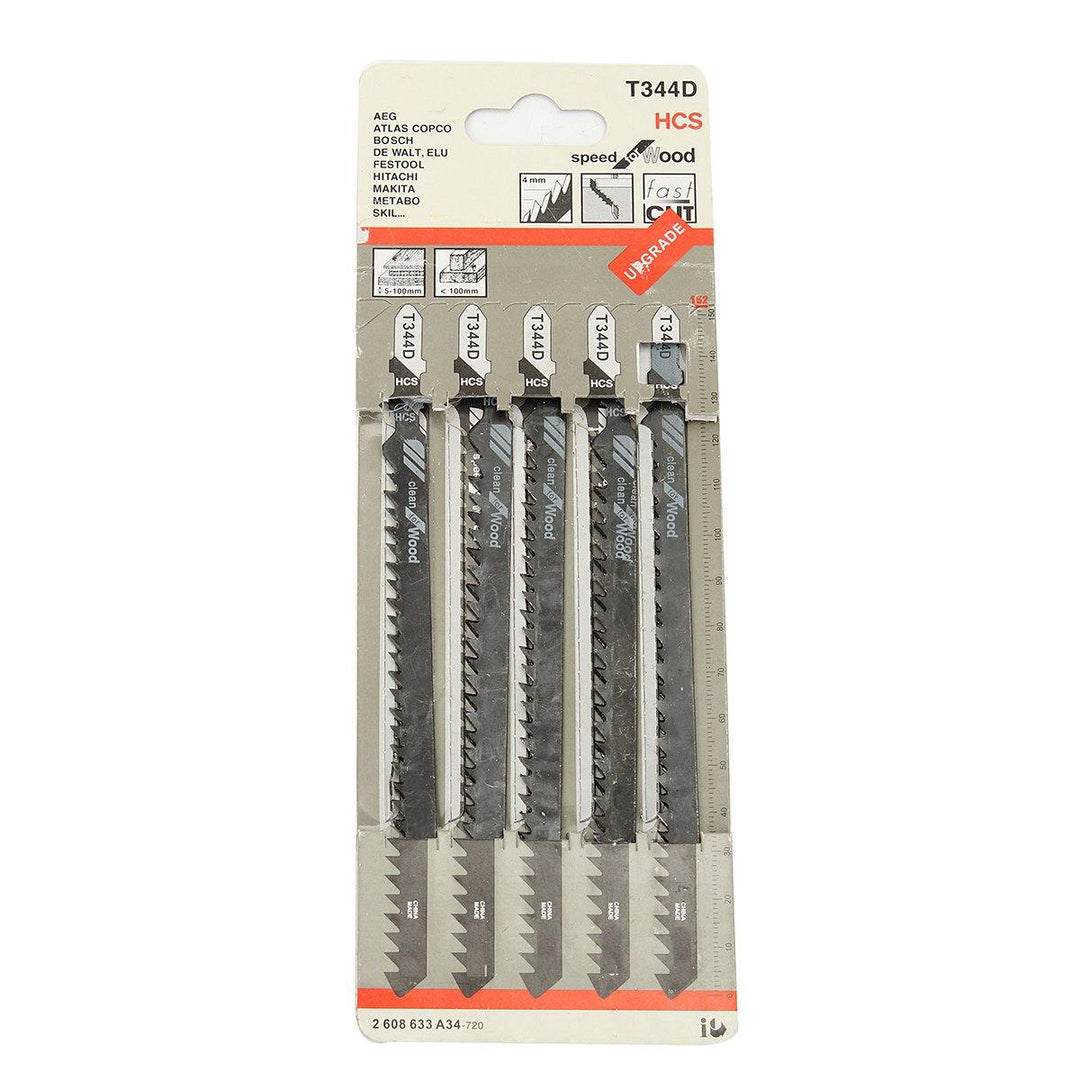 5pcs HCS T Shank Saw Blades Wood Plastics Plywood Cuttingtools for Jigsaw - MRSLM