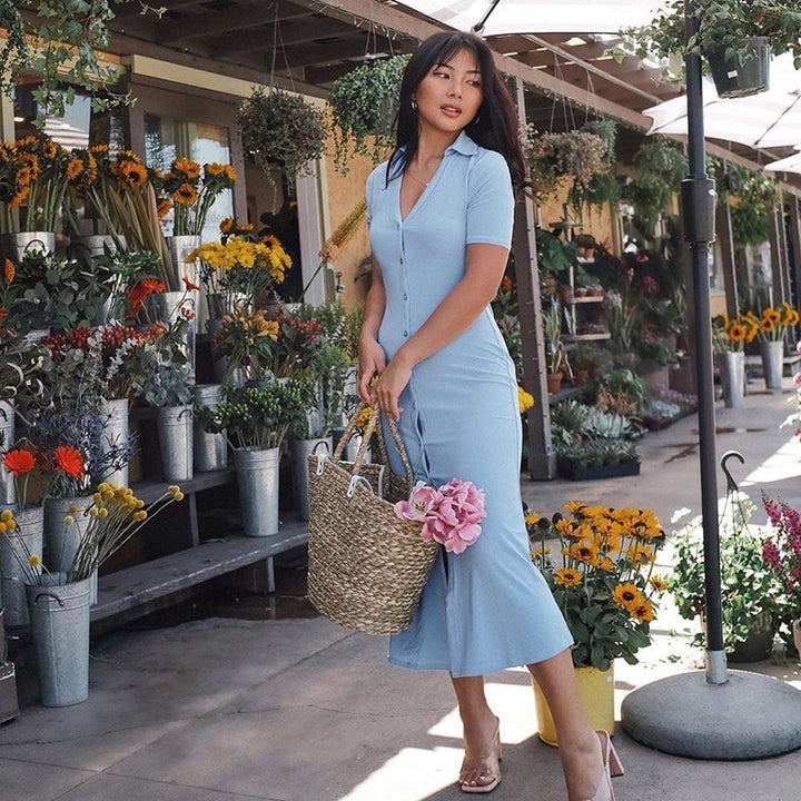 Elegant Summer Shirt Dress