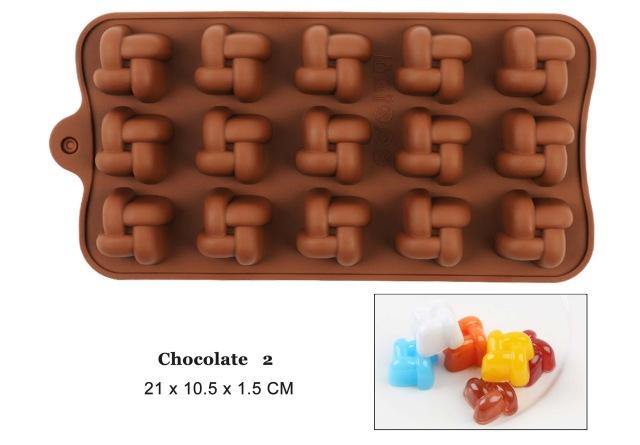 Silicone Chocolate Mold 29 Shapes Chocolate Baking Tools Non-stick Silicone Cake Mold - MRSLM