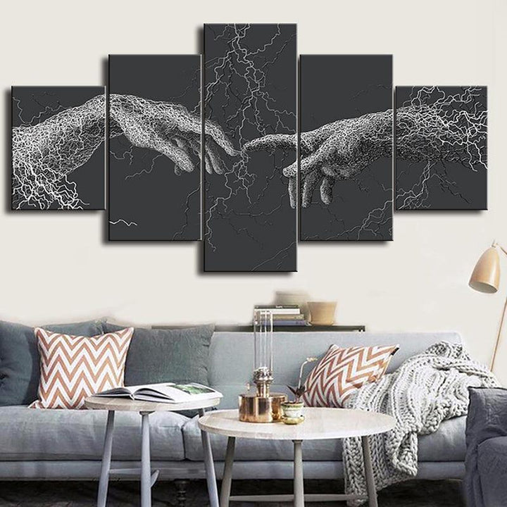 5Pcs Canvas Print Paintings Scenery Oil Painting Wall Decorative Printing Art Picture Frameless Home Office Decoration - MRSLM