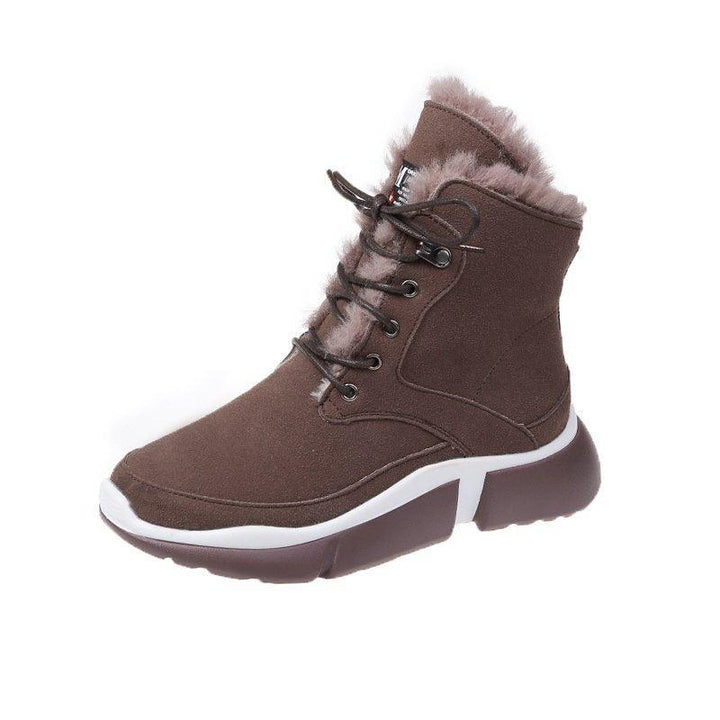 Plush padded short-tube cotton boots - MRSLM