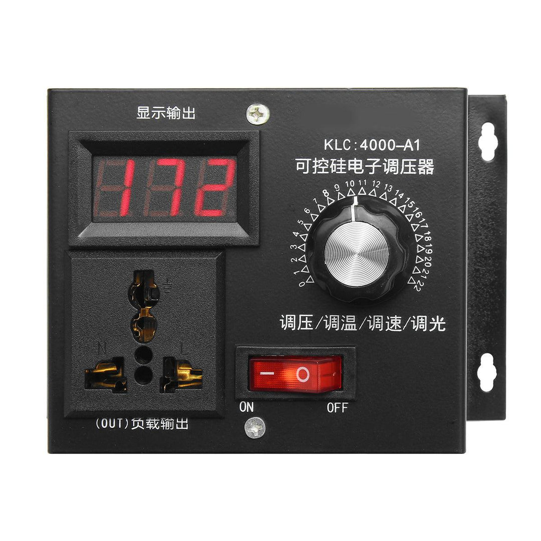 220V 4000W Universal Motor Speed Controller Variable Voltage Speed Regulator LED Display Motor - MRSLM