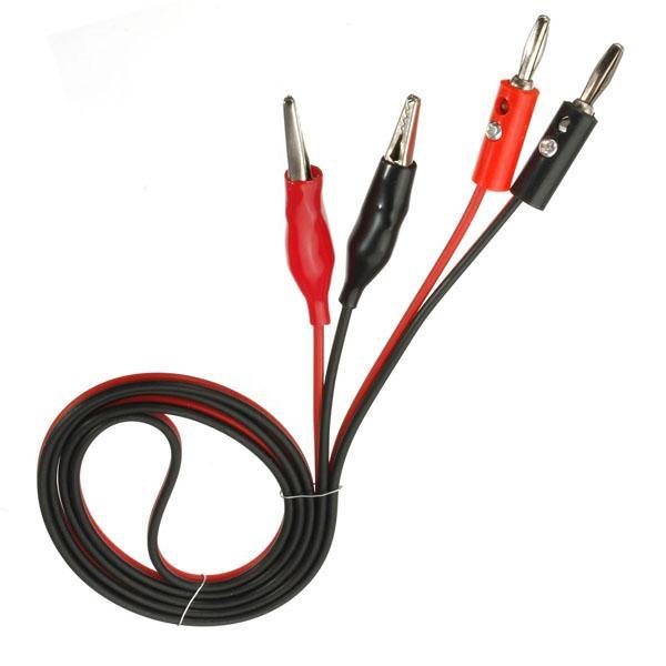 DANIU Alligator Test Lead Clip To Banana Plug Probe Cable for Multimeters - MRSLM