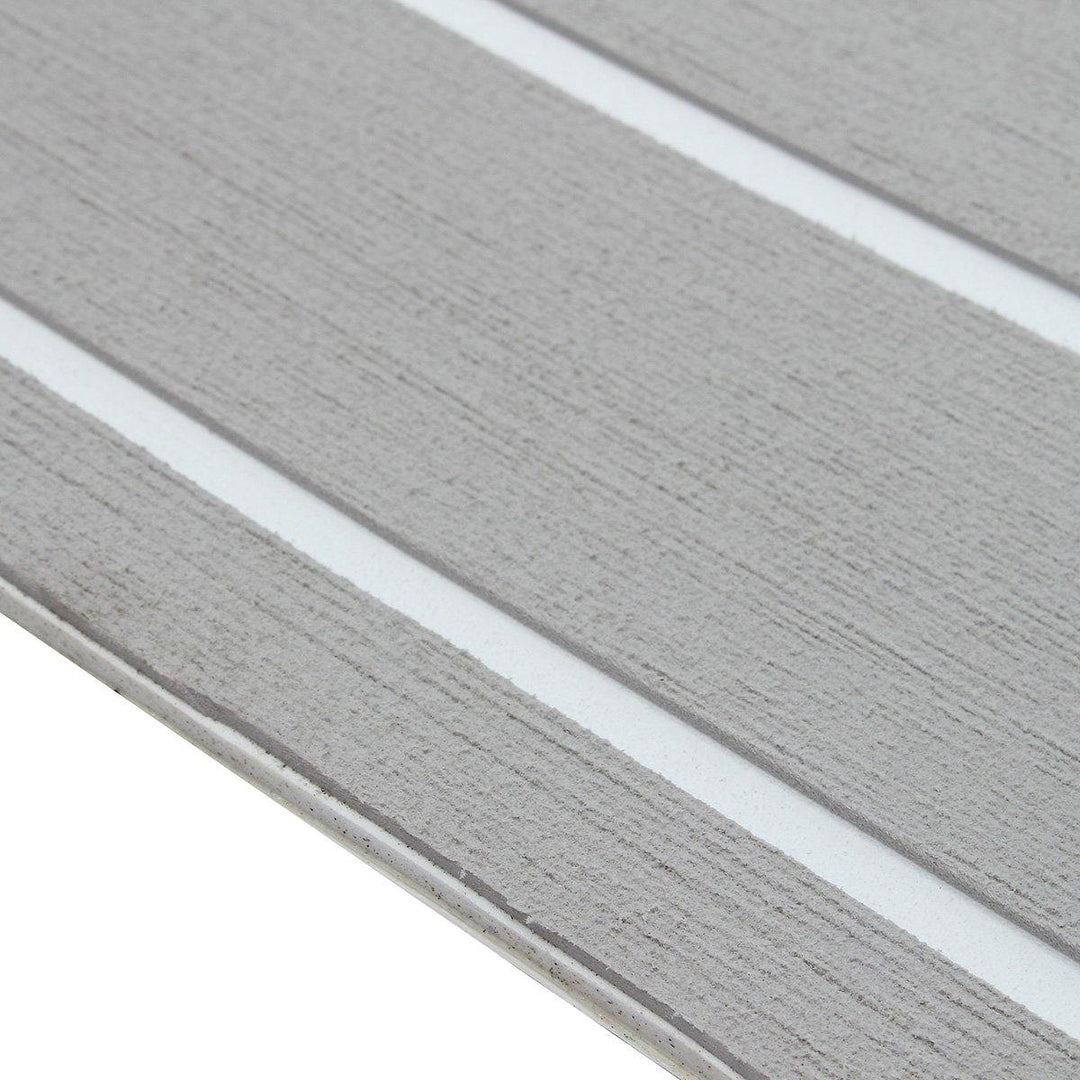 240cmx90cmx5mm Marine Flooring Faux Teak Grey With White Lines EVA Foam Boat Decking Sheet - MRSLM