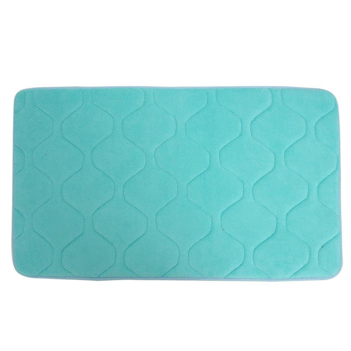 80x50cm Absorbent Anti Slip Memory Foam Carpet Bath Rug Coral Velvet Chronic Rebound Floor Mat - MRSLM