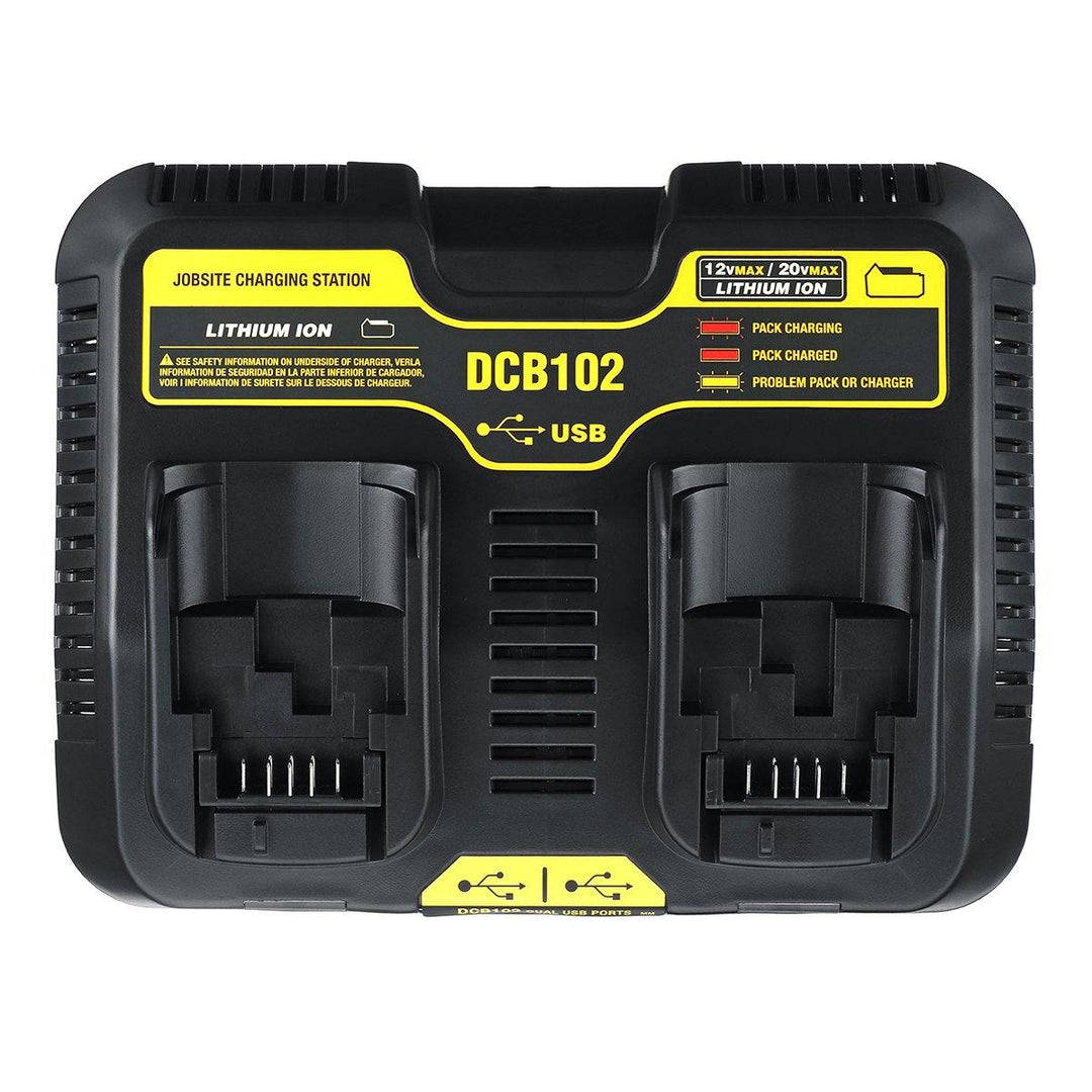 Dual Charger DCB200 DCB115 Lithium-Ion Battery DCB112 DCB105/015 Power Tool Battery Charger - MRSLM