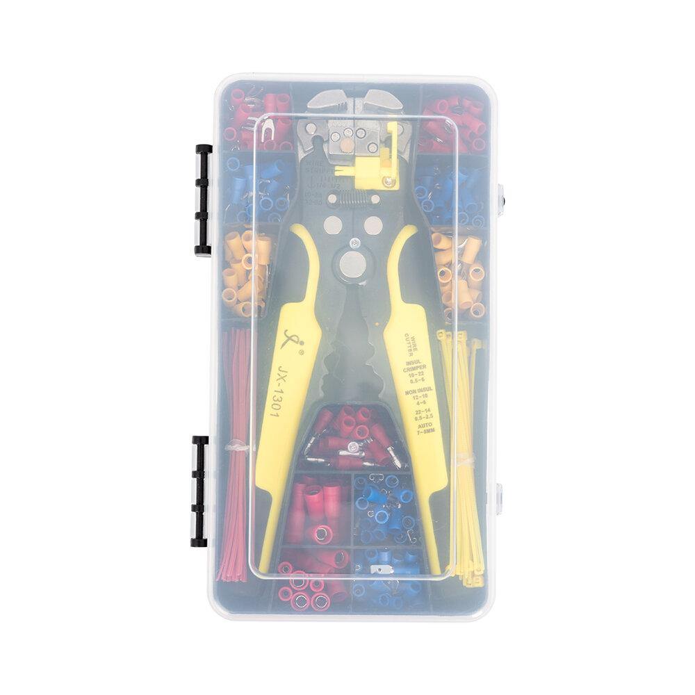 Paron JX-M131 Crimper Pliers Pre-insulated Terminal Wire Pliers Terminal Crimping Pliers Crimping Pliers Kit With 230pcs Terminals - MRSLM