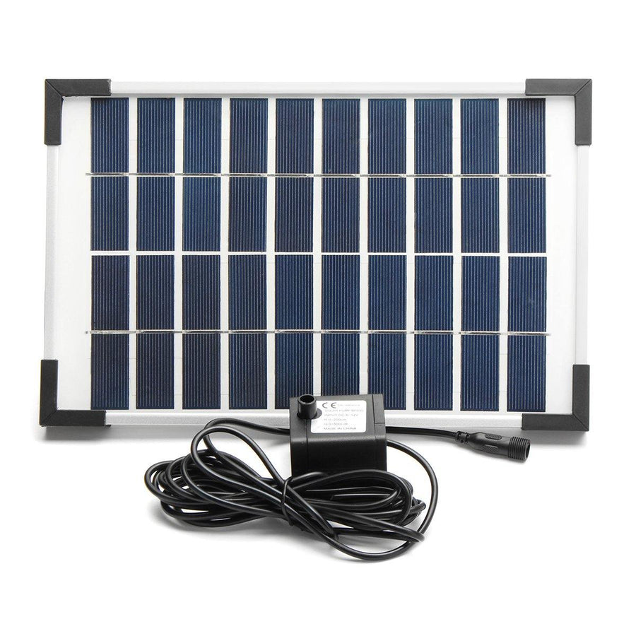 5W Solar Powered Panel Water Pump Fountain Garden Pool Pond Submersible Watering - MRSLM