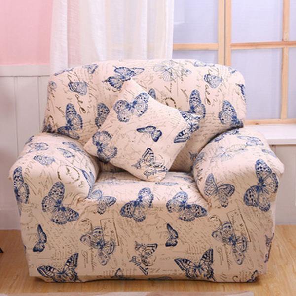 Creative Chair Covers Seater Textile Spandex Strench Flexible Printed Elastic Sofa Couch Cover Furniture Protector With Two Pillow Cases - MRSLM