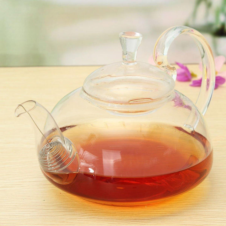 Heat Resistant Elegant Glass Teapot Infuser Flower/Green Tea Pot 750ml Size Coffee Pot Bar Accessory - MRSLM