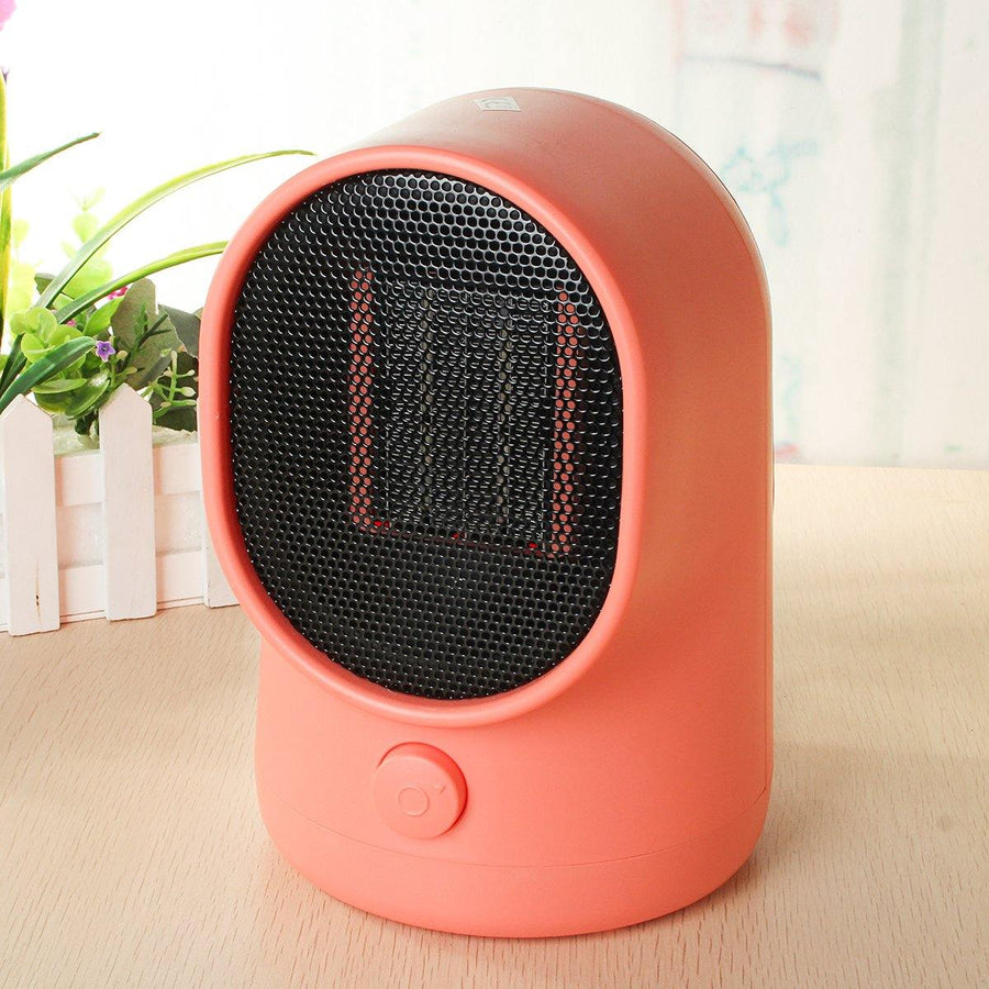 500W Portable Electric Space Heater Desktop Heating Fan Handy Air Warmer Home Office - MRSLM