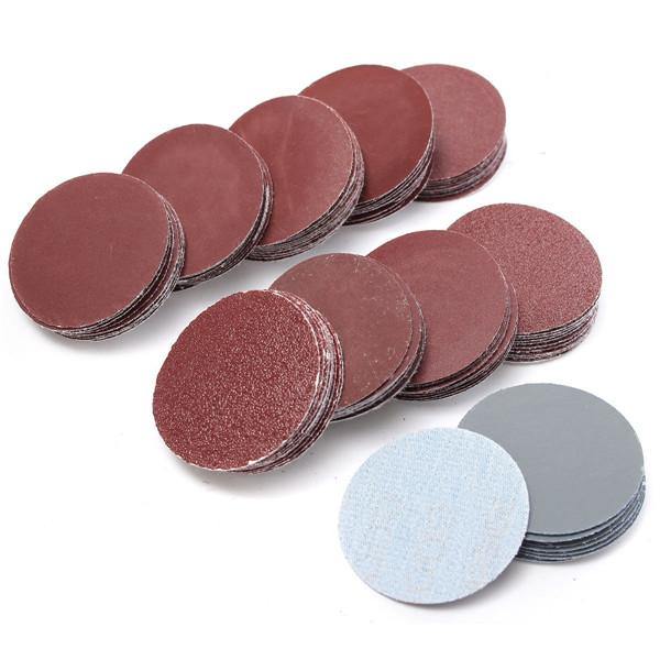 100pcs 2 Inch 50mm Sander Disc 80 to 3000 Grit Sanding Polishing Pad Sandpaper - MRSLM