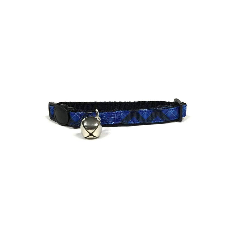 Blue Plaid Cat Collar - MRSLM
