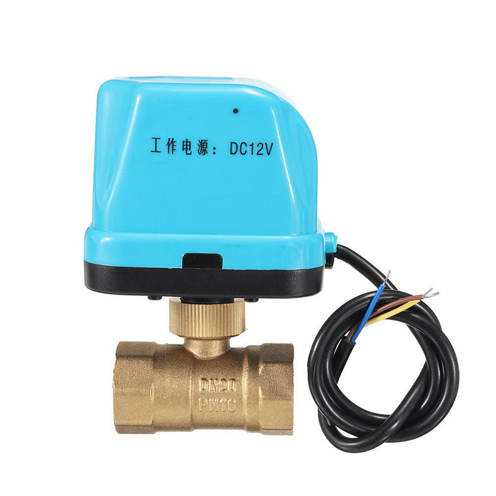 TMOK TK260 DC 12V 1/2" 3/4" 1" 1-1/4" Motorized Electric Brass Ball Valves 3 Wire Full Port Valve - MRSLM