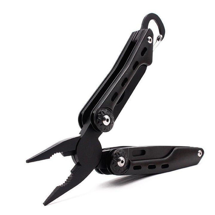 11 IN 1 Black Stainless Steel Folder Pliers Multi-Purpose Pliers Camping Outdoor Pliers Tool - MRSLM