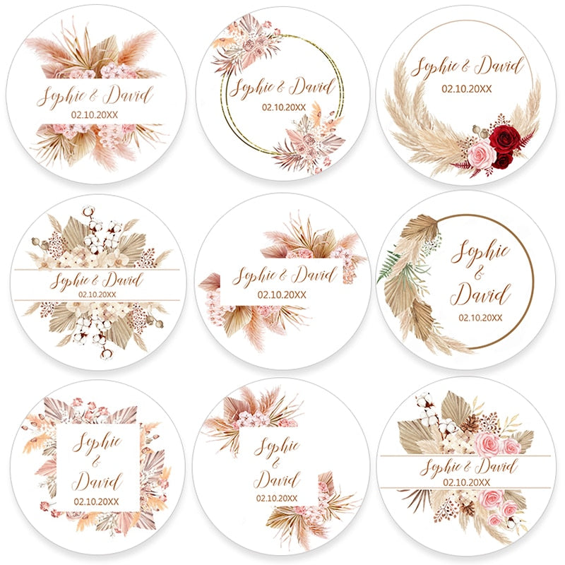 Wedding Customized Stickers Set