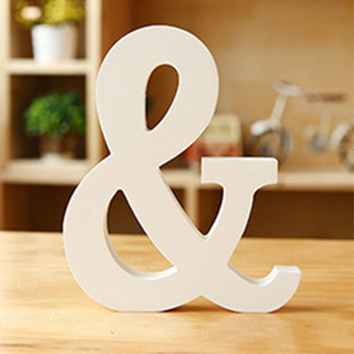 White Wooden Love Wedding Sign