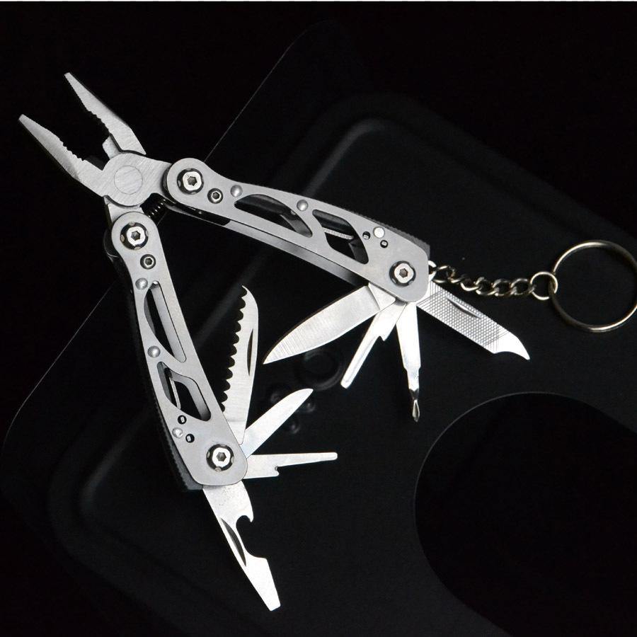 EDC Multifunction Pliers Cable Stripper Folding Stainless Steel Screwdriver Saw Camping Outdoors Tools Repair Multitool Knife Pliers - MRSLM