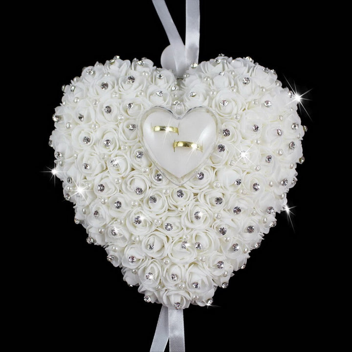 Heart Shaped Cushion for Wedding Rings