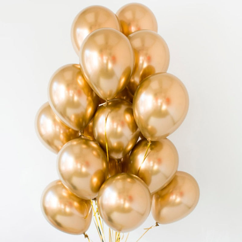 Metallic Latex Ballon Set 10 Pcs