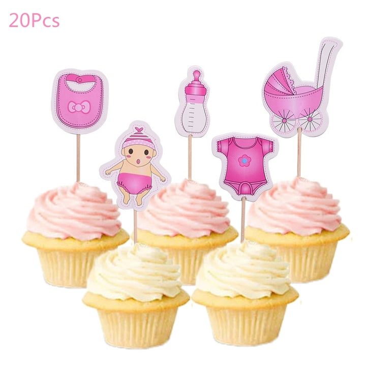 Gender Reveal Party Tableware Set & Decorations