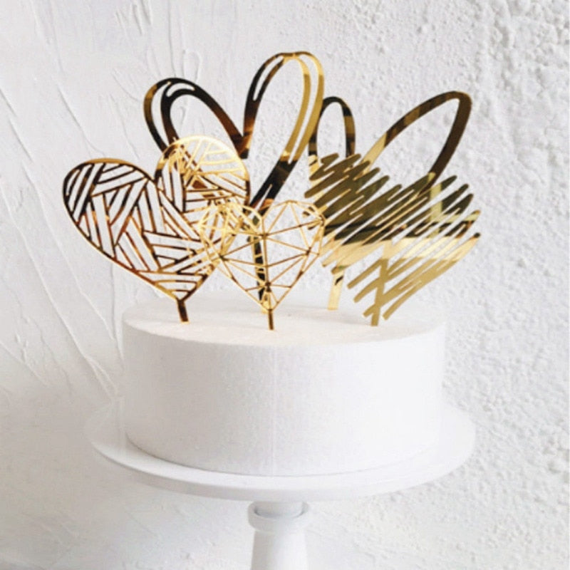 Heart Shaped Cake Topper