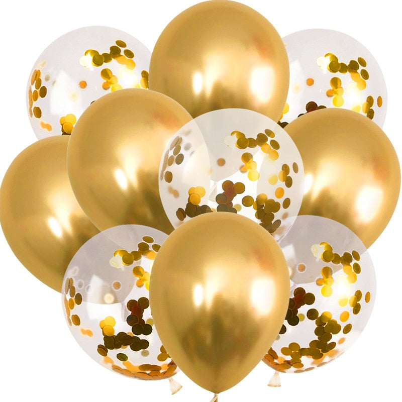 Metallic Balloons for Party 10 Pcs Set