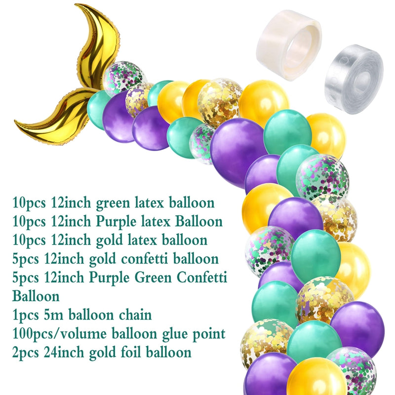 Little Mermaid Party Decorations Supplies Set, 42 Pcs