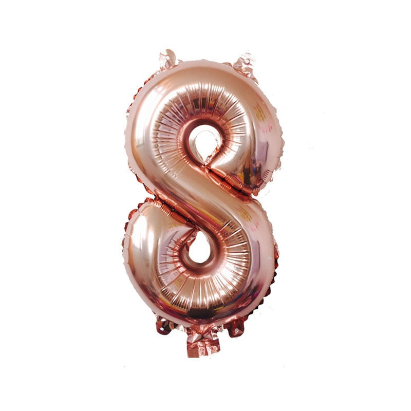 Number Shaped Foil Balloons for Birthday Party