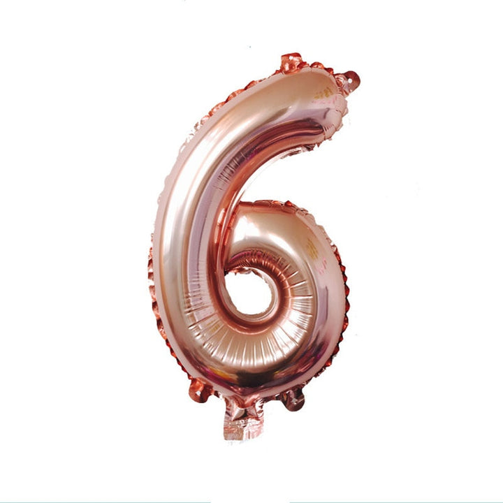 Number Shaped Foil Balloons for Birthday Party