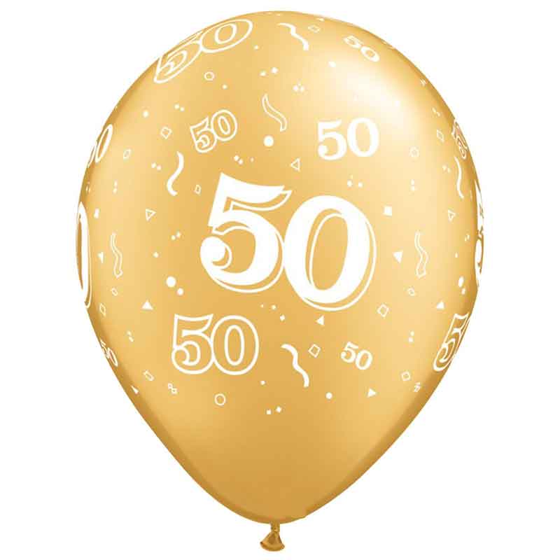 Latex Balloons for 50th Birthday Party