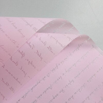 Letter Printed Wrapping Paper Set 20 Pcs