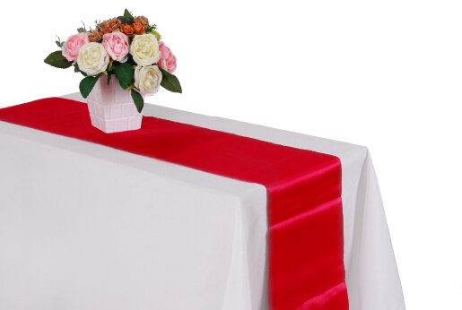 Satin Table Runners for Party Decoration