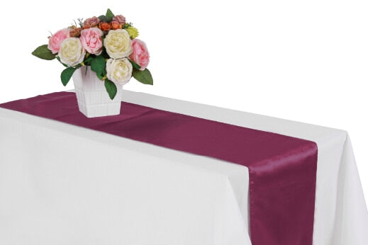 Satin Table Runners for Party Decoration