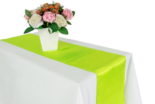 Satin Table Runners for Party Decoration