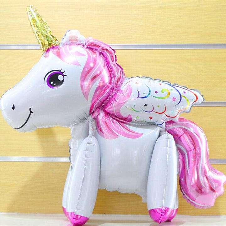 3D Rainbow Unicorn Balloons for Party Decoration