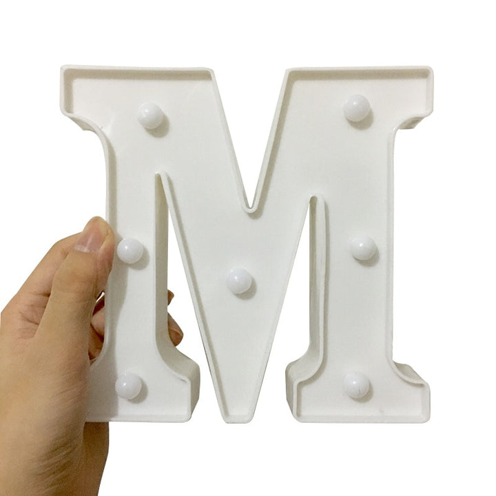 LED Night Light in Shape of Letter