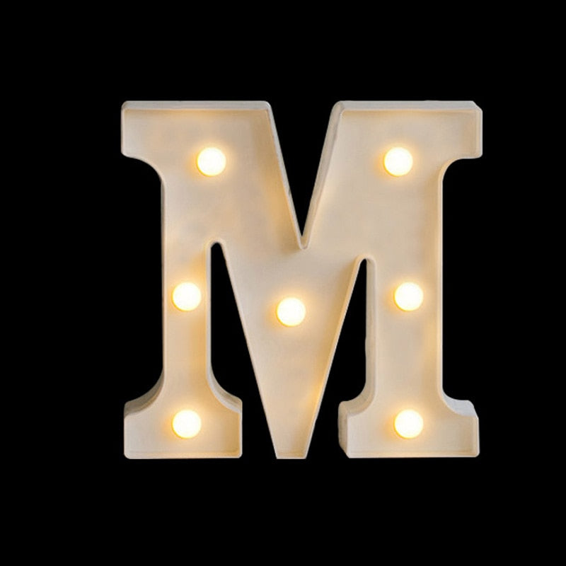 LED Night Light in Shape of Letter